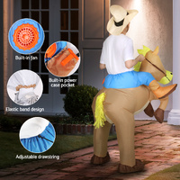 Inflatable Cowboy Costume Adult Suit Blow Up Party Fancy Dress Halloween Cosplay thumbnail