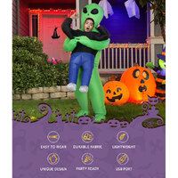 Inflatable Green Alien Costume Adult Suit Blow Up Party Fancy Dress Halloween Cosplay thumbnail