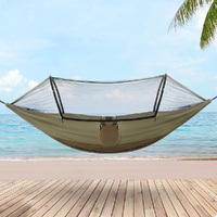 Gardeon Hammock Chair Metal Stand Outdoor Furniture Black thumbnail