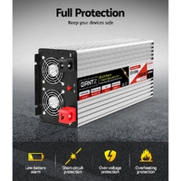 Giantz Power Inverter 12V to 240V 2500W/5000W Pure Sine Wave Camping Car Boat thumbnail