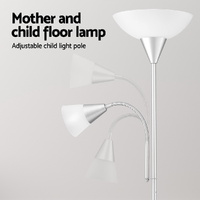 Artiss Floor Lamp Mother and Child Modern Home Living Room Office Reading Silver thumbnail