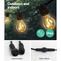68m LED Festoon String Lights Outdoor Christmas Decorations Wedding Garden Party thumbnail