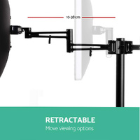 Artiss Monitor Arm Dual Desk Mount Screen Holder Bracket thumbnail