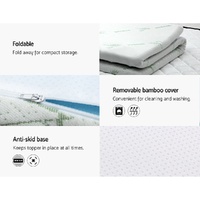Giselle Bedding Memory Foam Mattress Topper Cool Gel 5cm Single thumbnail