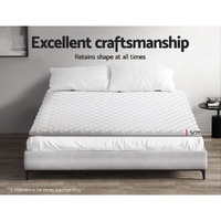 Giselle Bedding Memory Foam Mattress Topper Egg Crate 5cm Single thumbnail