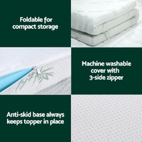 Giselle Bedding Memory Foam Mattress Topper Ventilated Cool Gel 8cm Single thumbnail