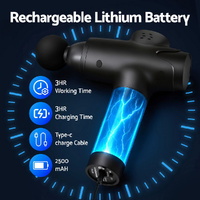 Everfit Massage Gun 30 Speed 8 Heads Vibration Muscle Massager Chargeable Black thumbnail