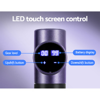 Everfit 30 Speed Massage Gun 4 Heads Vibration Muscle Massager Chargeable Purple thumbnail