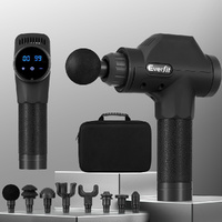 Everfit Massage Gun 30 Speed 8 Heads Chargeable Black thumbnail