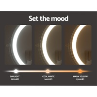 Embellir Makeup Mirror 20x20cm 10X Magnifying with LED Light Rotation Tabletop thumbnail