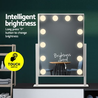 Embellir Makeup Mirror 30x41cm Hollywood Vanity with LED Light Rotation Tabletop thumbnail