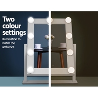 Embellir Makeup Mirror 30x38cm Hollywood Vanity with LED Light Rotation Tabletop thumbnail