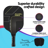 Everfit 2PCS Pickleball Paddles Set Outdoor Pickle Balls Rackets with Cover Bag Training thumbnail