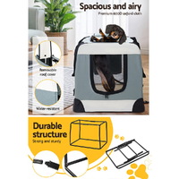 i.Pet Pet Carrier Soft Crate Dog Cat Travel 70x52CM Portable Foldable Car Large thumbnail