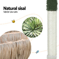 i.Pet Cat Tree 78cm Scratching Post Tower Scratcher Wood Condo House Bed Toys Green thumbnail