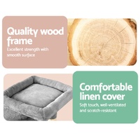 i.Pet Cat Tree 69cm Scratching Post Tower Scratcher Wood Condo House Bed Trees thumbnail