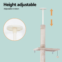 i.Pet Cat Tree 290cm Tower Scratching Cats Post Scratcher Floor to Ceiling Bed thumbnail