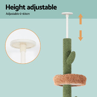 i.Pet Cat Tree Tower Scratching Post Scratcher Floor to Ceiling Cats Bed 290cm thumbnail
