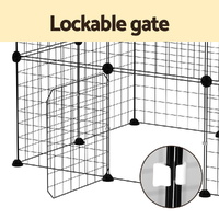 i.Pet Pet Dog Playpen Enclosure Cage 20 Panel Puppy Fence Play Pen Foldable Metal thumbnail