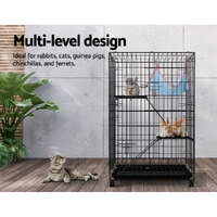 i.Pet Rabbit Cage 100cm Hutch 3 Level Indoor Guinea Pig Ferret thumbnail