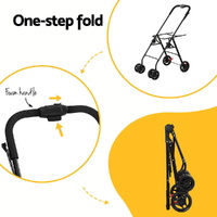 i.Pet Pet Stroller 2-tier Dog Pram Large Cat Carrier Travel Pushchair Foldable thumbnail