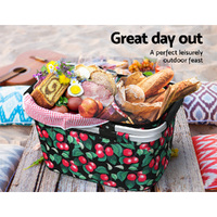 Alfresco Picnic Basket Folding Bag Hamper Food Storage Insulated thumbnail