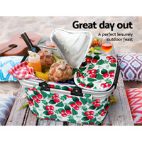 Alfresco Picnic Basket Folding Bag Hamper Insulated Food Cover Storage thumbnail