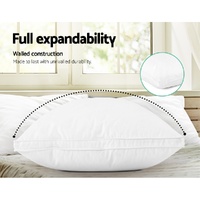 Giselle Bedding Goose Feather Down Pillow Luxury Twin Pack thumbnail