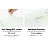 Giselle Bedding Memory Foam Neck Roll Pillow Bamboo Cover thumbnail
