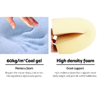 Giselle Bedding Wedge Pillow White & Blue thumbnail
