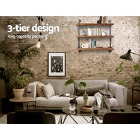 Artiss Floating DIY Pipe Shelf 3 Tiers - ISSA thumbnail