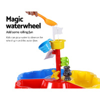 Keezi Kids Sandpit Pretend Play Set Outdoor Sand Water Table Beach Toy thumbnail