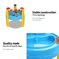 Keezi Kids Sandpit Pretend Play Set Water Sand Table Children Outdoor Toy Umbrella thumbnail