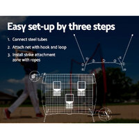 Everfit 1.8m Football Soccer Net Portable Goal Net Training 3 Target Zone thumbnail