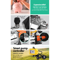 Giantz Garden Water Jet Pump High Pressure 800W Tank Rain Farm Irrigation Yellow thumbnail