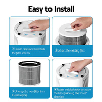 Devanti Air Purifier 3-layer HEPAh11 Filter Home Freshener Carbon PM2.5 Remover thumbnail