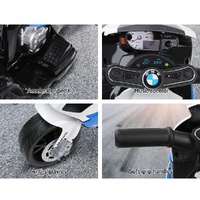 Kids Electric Ride On Car Police Motorcycle Motorbike BMW Licensed S1000RR Blue thumbnail