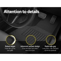 Weisshorn Tesla Model Y Rubber Mats Carpets Front Rear Set RHD 21-24 thumbnail