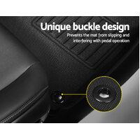 Weisshorn Car Rubber Floor Mats Compatible For Toyota Hilux Dual Cab 2015-2022 thumbnail