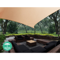 Instahut Waterproof Shade Sail 5x5x5m Rectangle Sand 95% Shade Cloth thumbnail