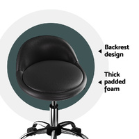 Artiss Salon Stool Swivel Chair Backrest Chairs thumbnail