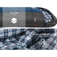 Weisshorn Sleeping Bag Single Thermal Camping Hiking Tent Blue -20°C thumbnail