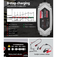 12V Automatic Car Battery Charger 6V 3.5Amp Vehicle Truck Chargers AGM thumbnail