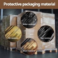 500mm x 400m Stretch Film Pallet Shrink Wrap 1 Roll Package Use Plastic Black thumbnail