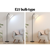 Artiss Floor Lamp LED Light Stand Modern Home Living Room Office Reading White thumbnail