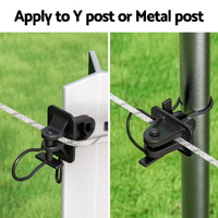 Giantz Electric Fence Insulators 200pcs Pinlock Black thumbnail