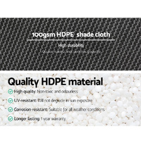 Instahut 50% Shade Cloth 1.83x10m Shadecloth Wide Heavy Duty White thumbnail