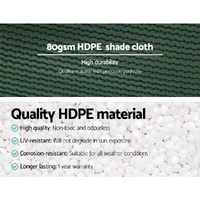 Instahut 30% Shade Cloth 1.83x10m Shadecloth Wide Heavy Duty Green thumbnail