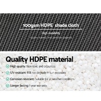Instahut 50% Shade Cloth 3.66x10m Shadecloth Wide Heavy Duty White thumbnail
