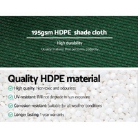 Instahut 90% Shade Cloth 3.66x10m Shadecloth Sail Heavy Duty Green thumbnail
